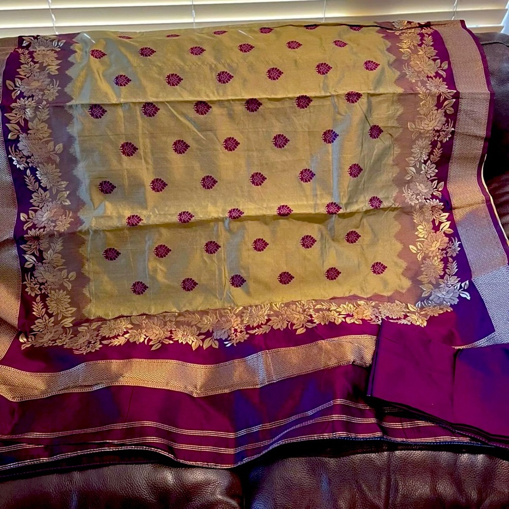 Handloom Silk Cotton Embroidered Saree N BP
